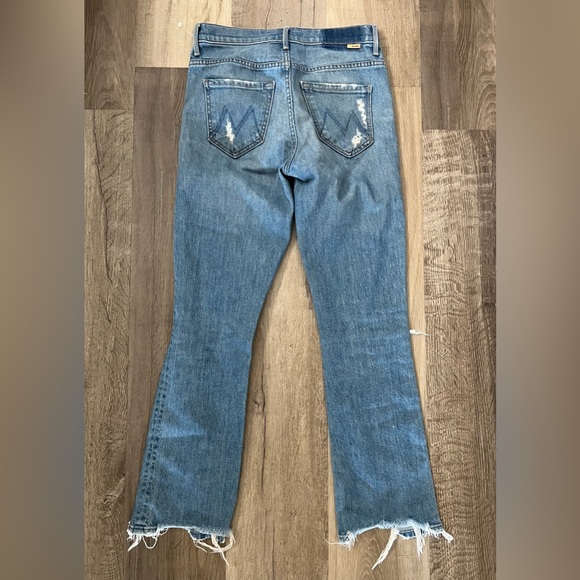 Mother Superior The Insider Ankle Chew Distressed Jeans Size 24 destroyed Bills - Picture 10 of 13
